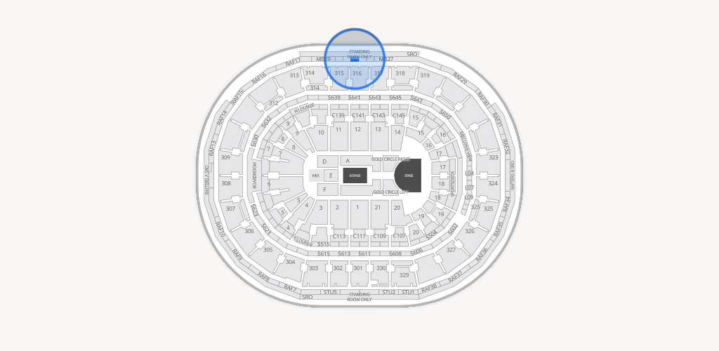 TD Garden Seating Chart