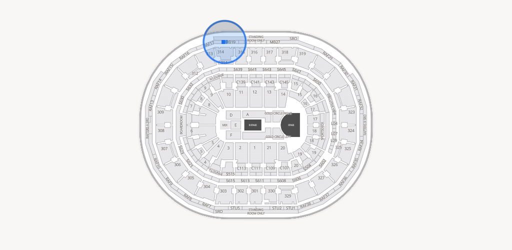 TD Garden Seating Chart