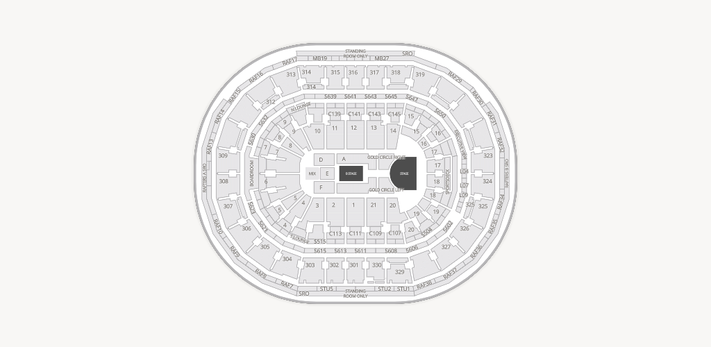 TD Garden Seating Chart