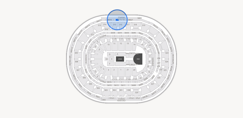 TD Garden Seating Chart