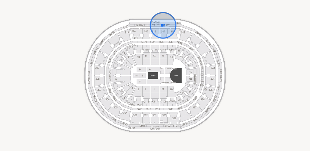 TD Garden Seating Chart