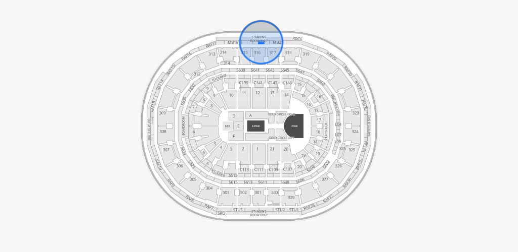 TD Garden Seating Chart