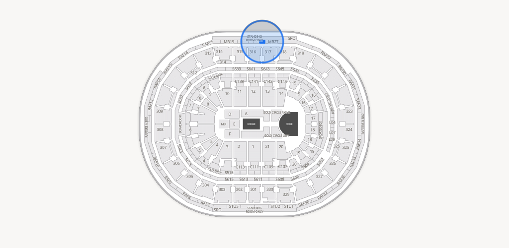 TD Garden Seating Chart