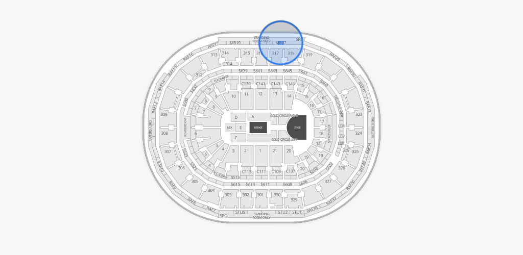 TD Garden Seating Chart