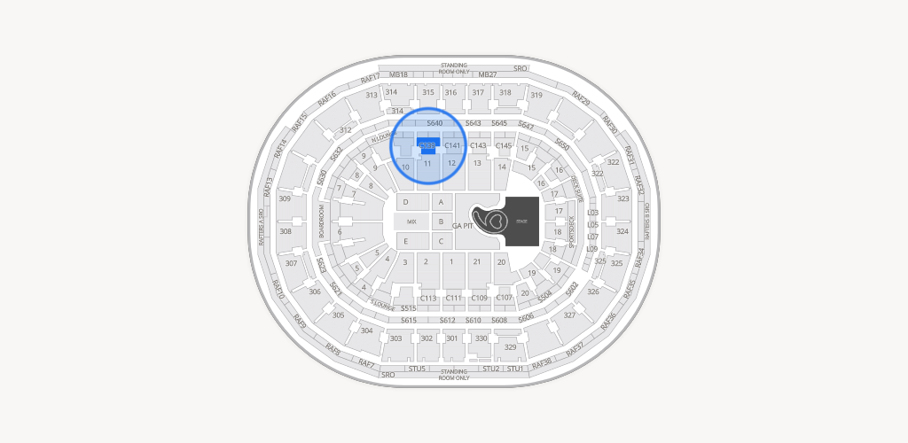 TD Garden Seating Chart