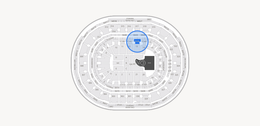 TD Garden Seating Chart