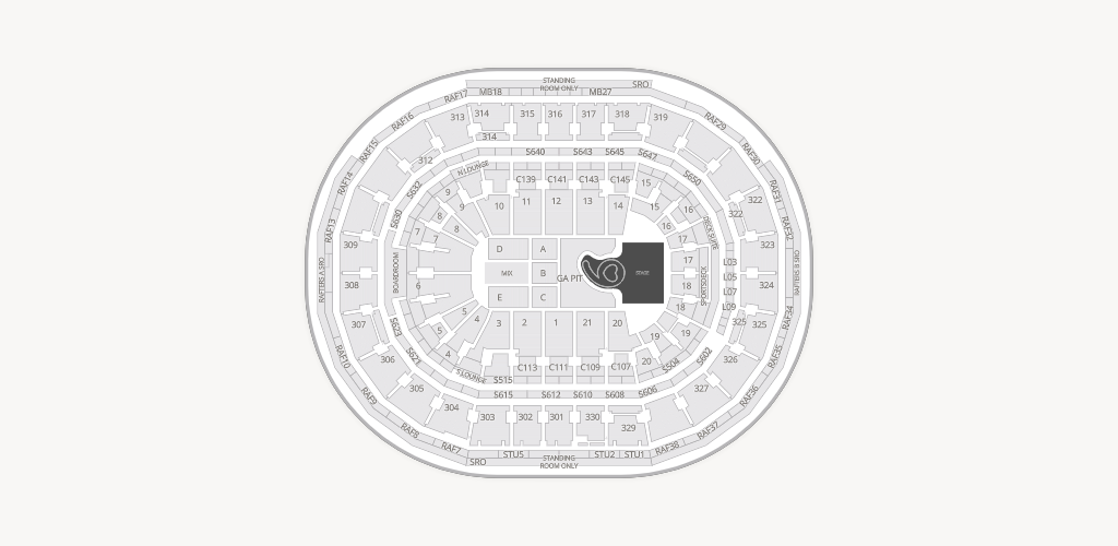 TD Garden Seating Chart