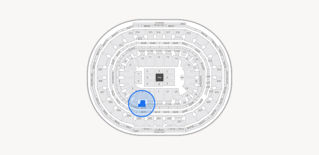 TD Garden Seating Chart