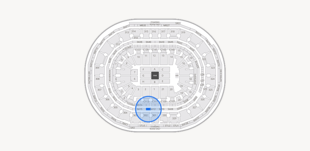 TD Garden Seating Chart