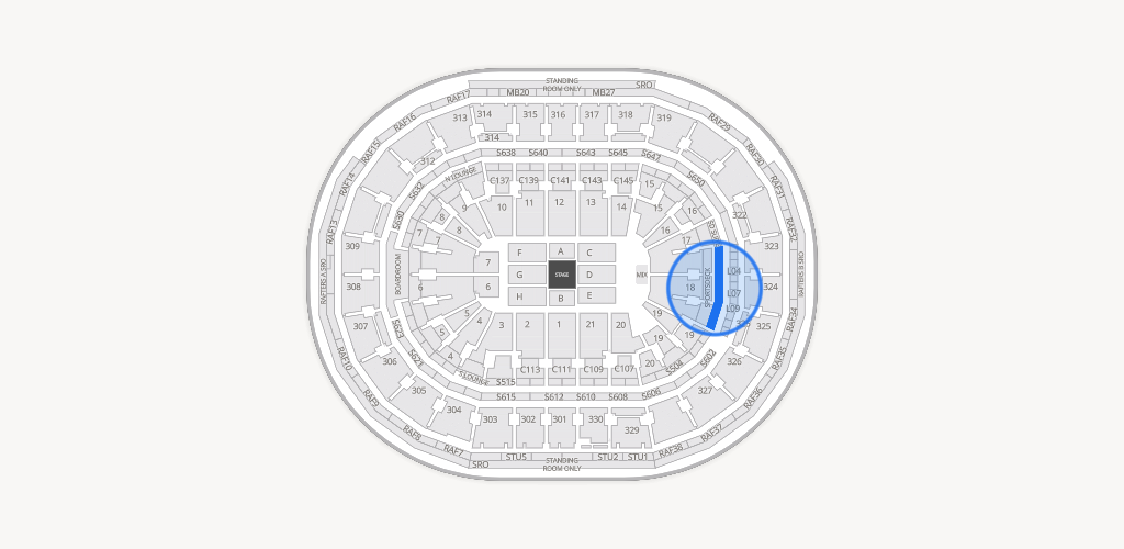 TD Garden Seating Chart