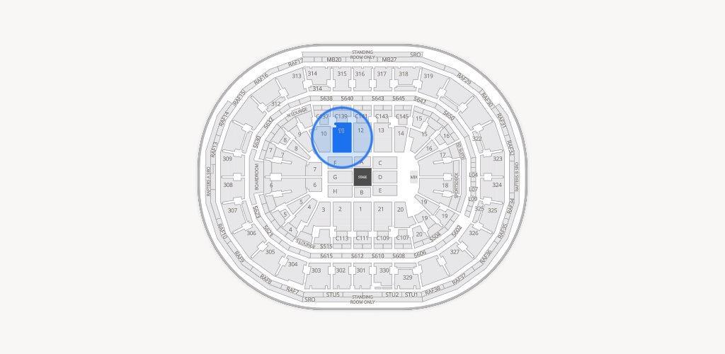 TD Garden Seating Chart