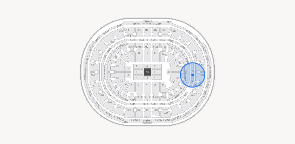 TD Garden Seating Chart