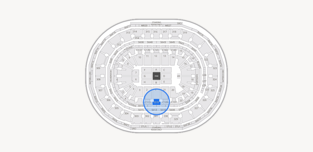 TD Garden Seating Chart