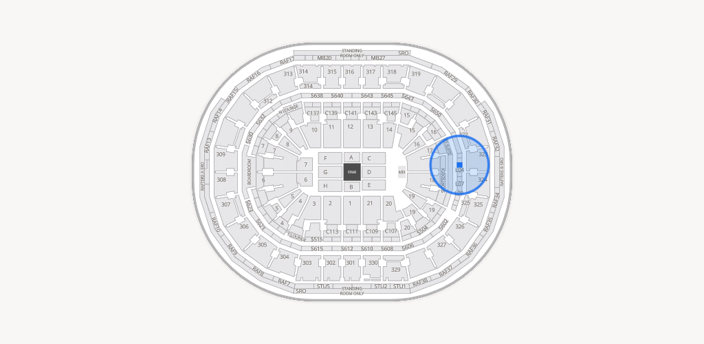TD Garden Seating Chart