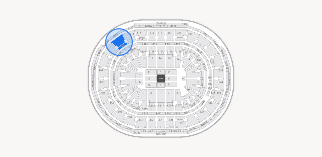 TD Garden Seating Chart