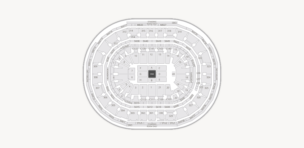 TD Garden Seating Chart