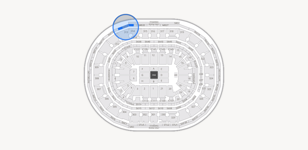 TD Garden Seating Chart