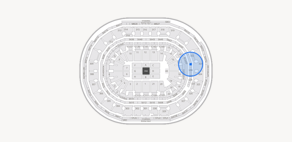 TD Garden Seating Chart