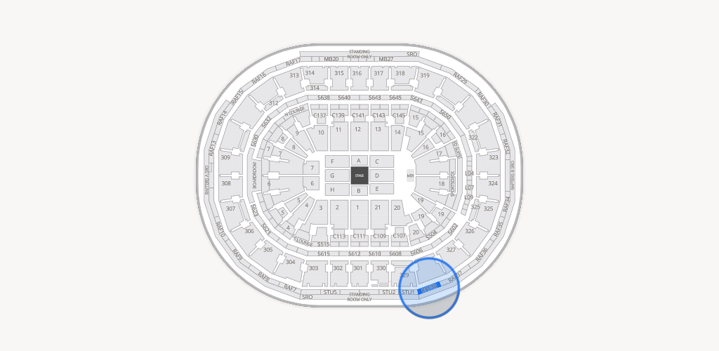 TD Garden Seating Chart