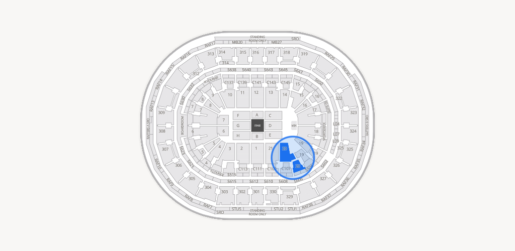 TD Garden Seating Chart