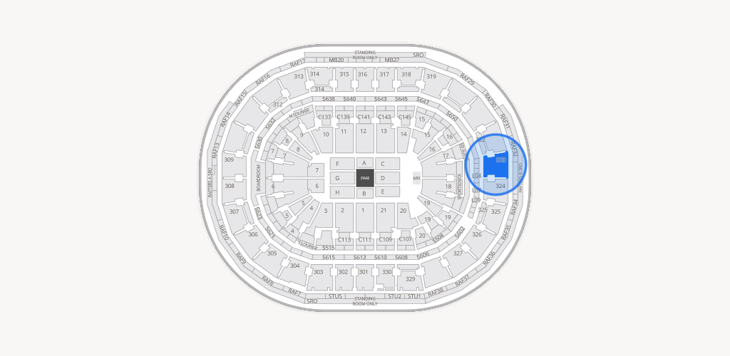 TD Garden Seating Chart