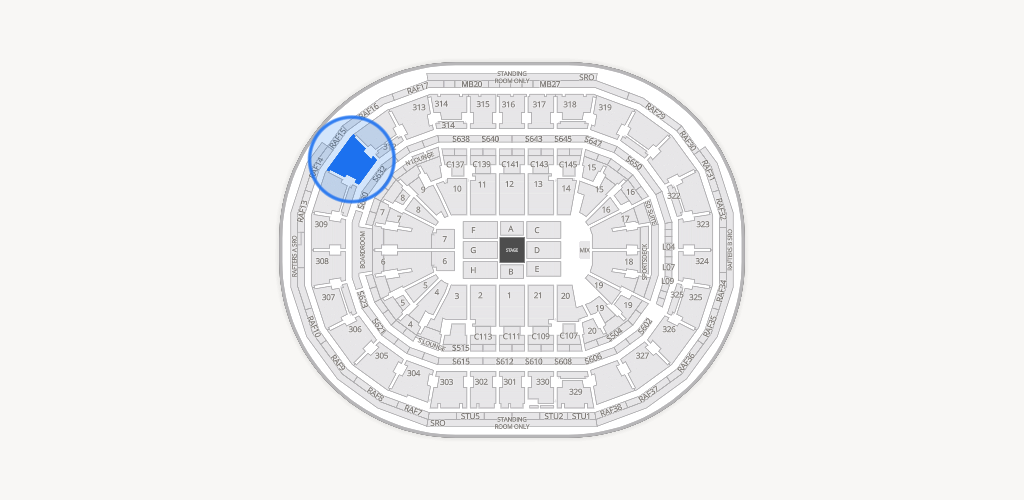 TD Garden Seating Chart