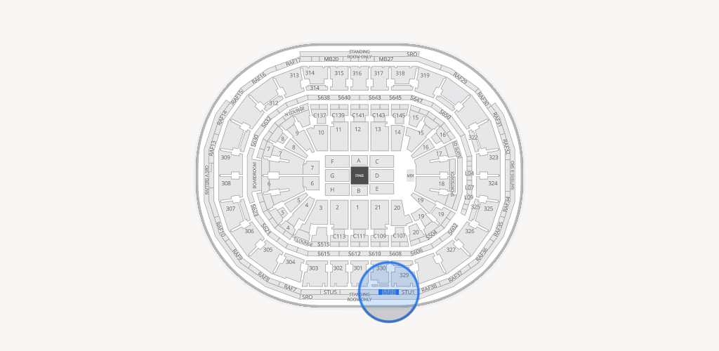 TD Garden Seating Chart