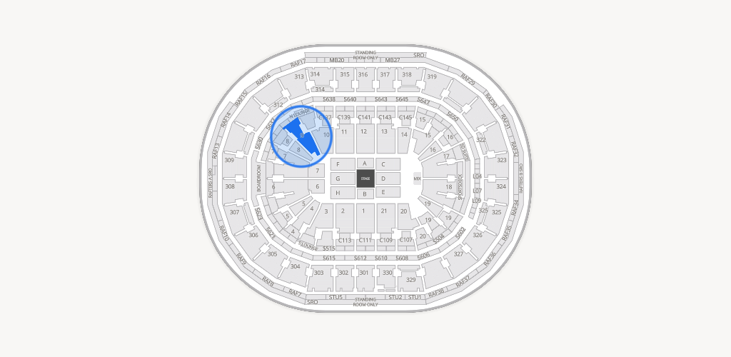 TD Garden Seating Chart