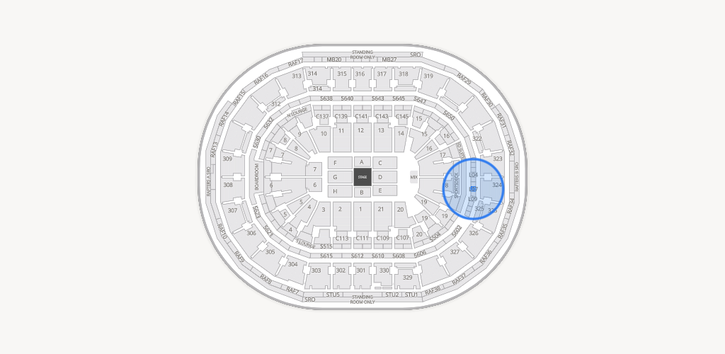 TD Garden Seating Chart
