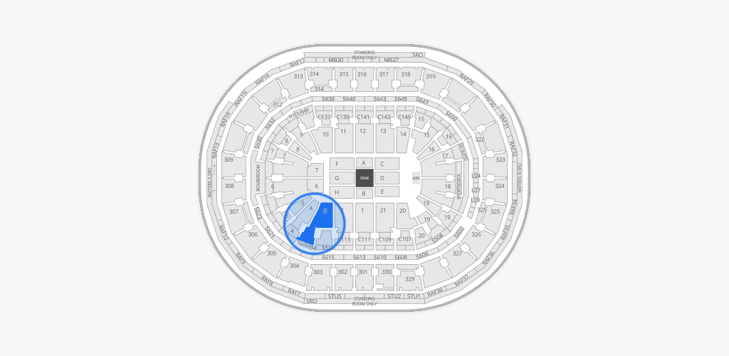 TD Garden Seating Chart