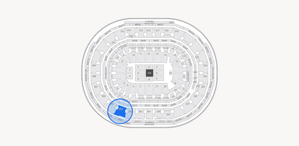 TD Garden Seating Chart