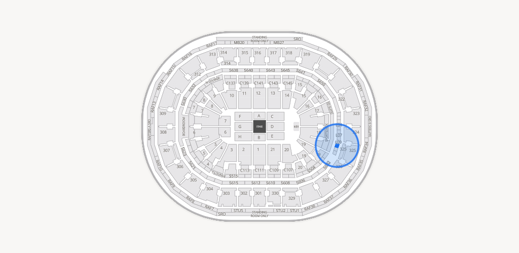 TD Garden Seating Chart