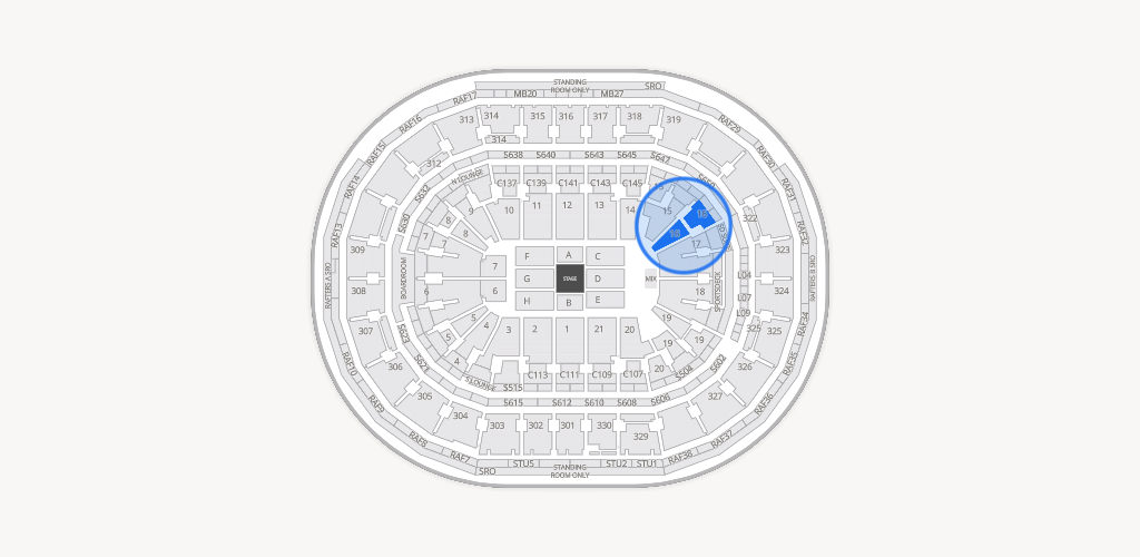 TD Garden Seating Chart