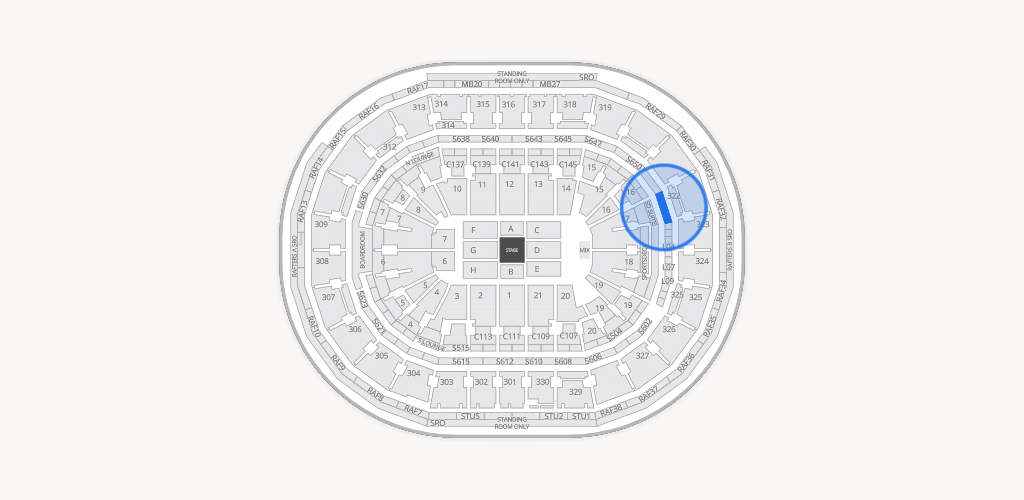 TD Garden Seating Chart