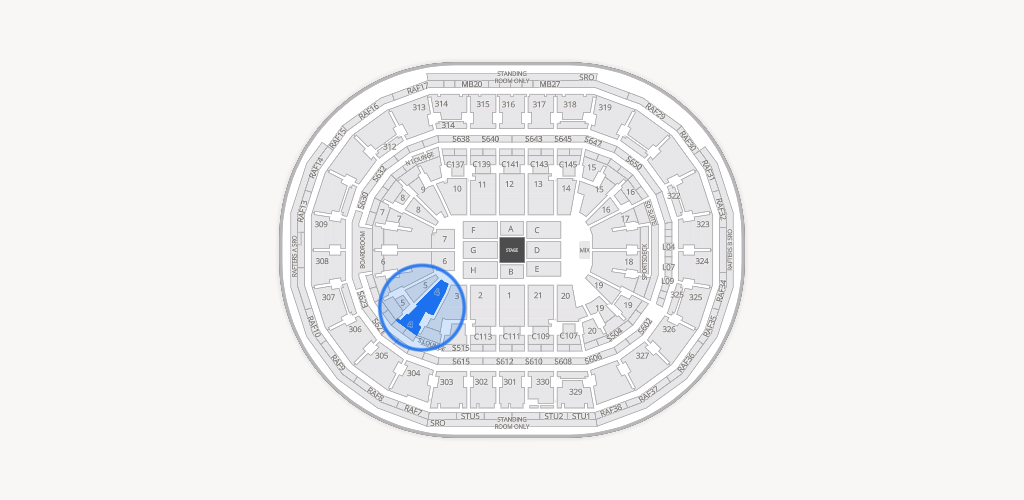 TD Garden Seating Chart