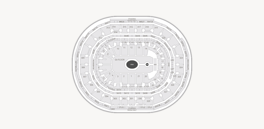 TD Garden Seating Chart