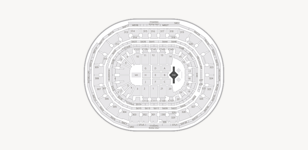 TD Garden Seating Chart