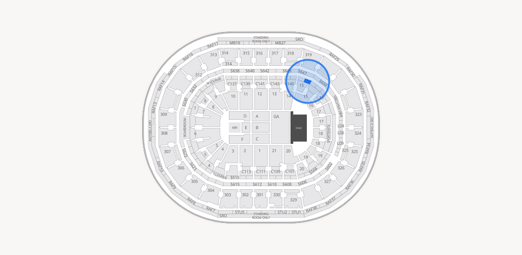 TD Garden Seating Chart