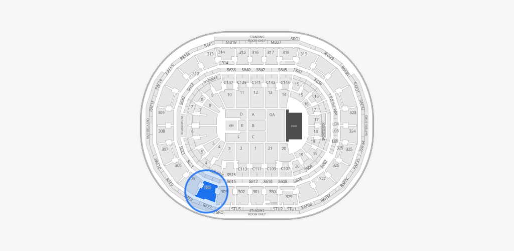 TD Garden Seating Chart