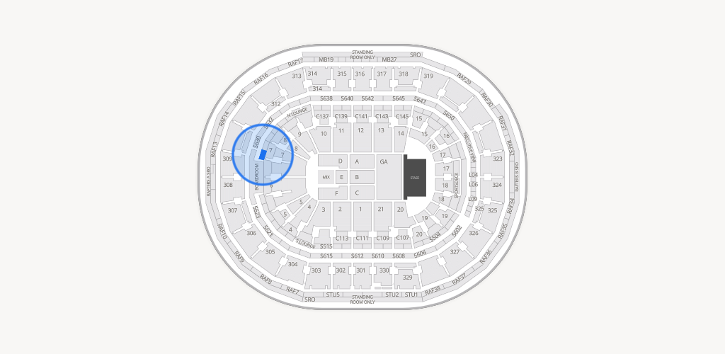 TD Garden Seating Chart
