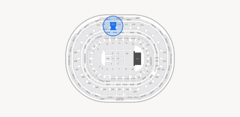 TD Garden Seating Chart