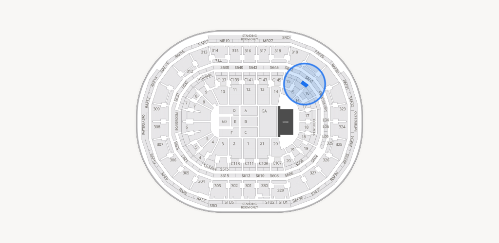 TD Garden Seating Chart