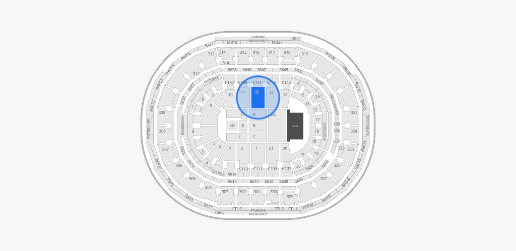 TD Garden Seating Chart