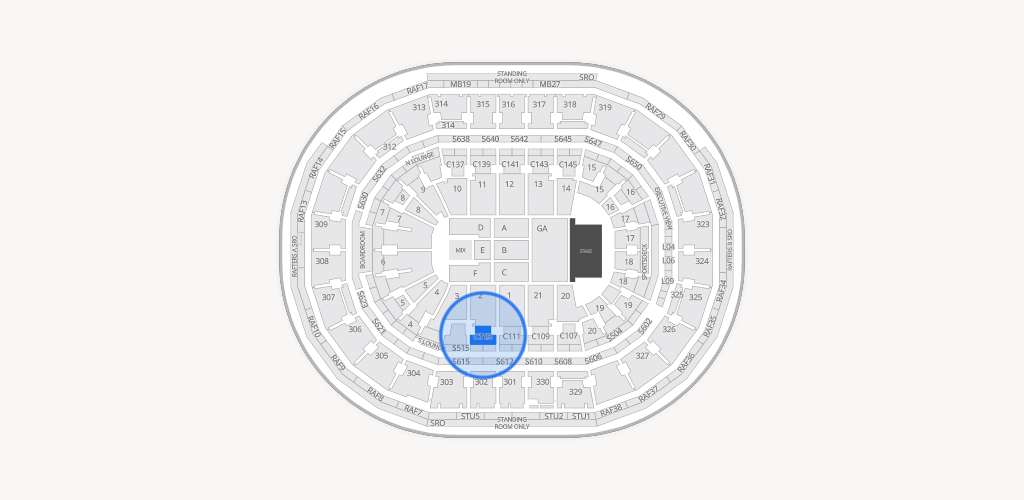 TD Garden Seating Chart