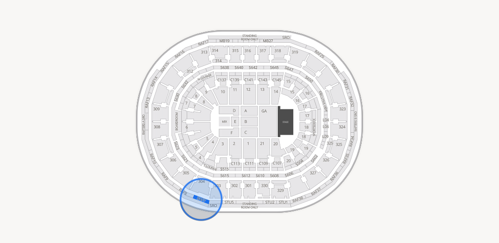 TD Garden Seating Chart