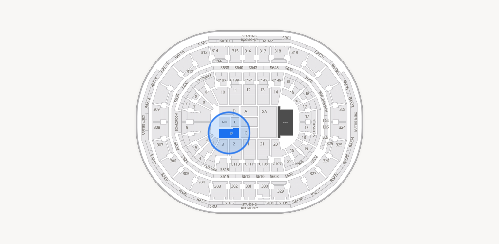 TD Garden Seating Chart