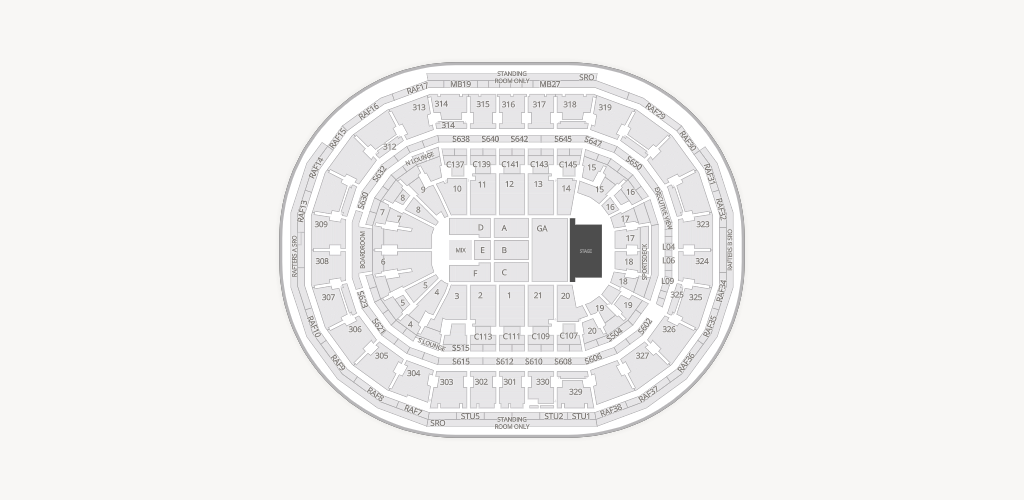 TD Garden Seating Chart