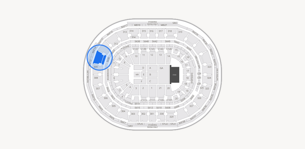 TD Garden Seating Chart