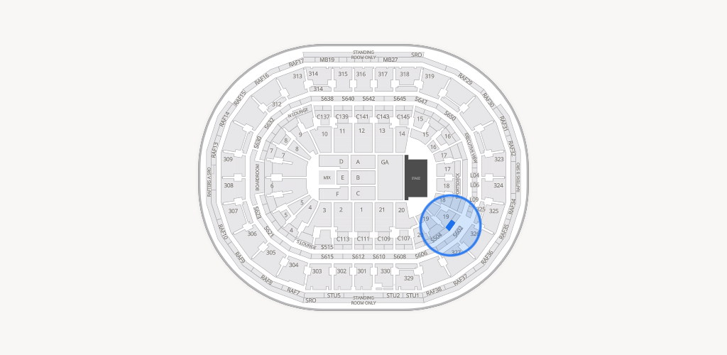 TD Garden Seating Chart