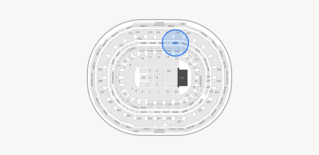 TD Garden Seating Chart